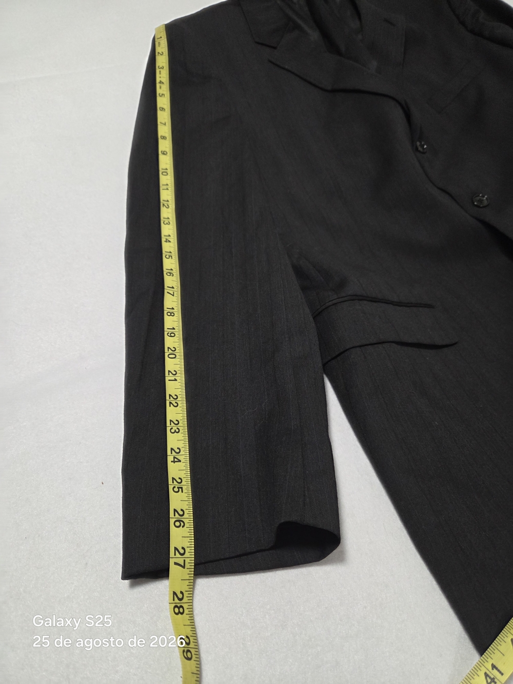 Jones New York Men's Black Pinstripe Suit Jacket